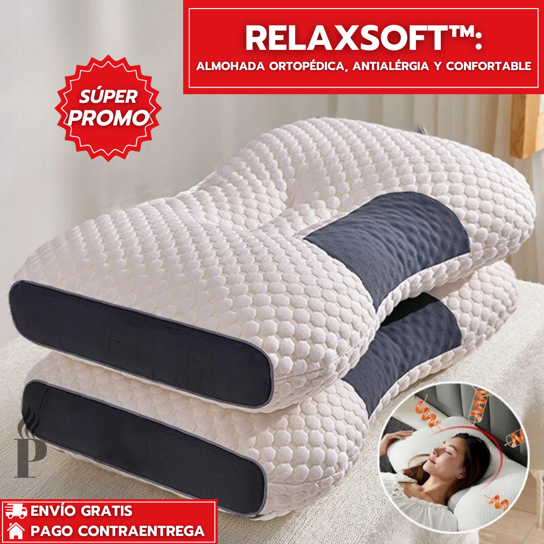 RelaxSoft™: Almohada Ortopédica 3D, Antialérgica y Confortable
