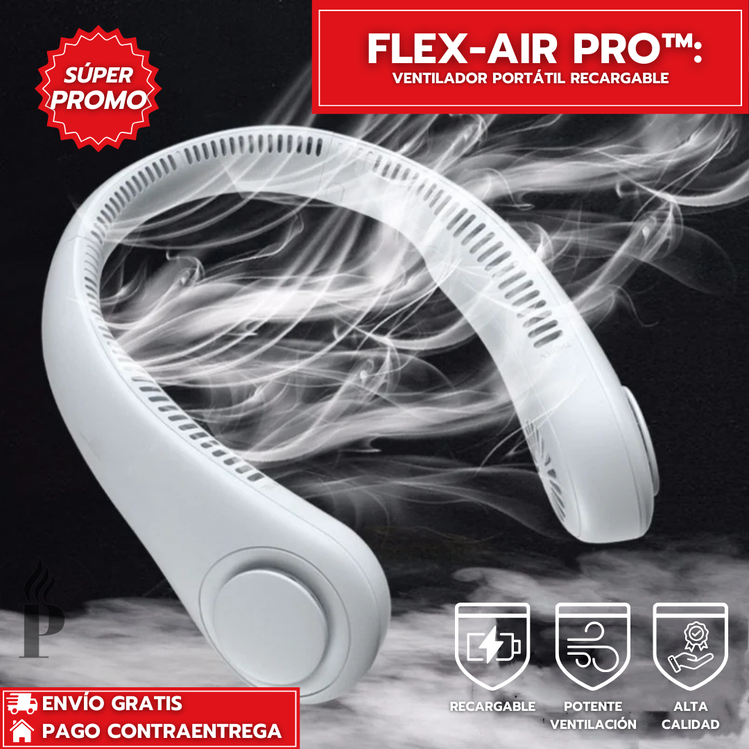 Flex-Air Pro™: Ventilador Portátil Recargable Multi-Usos