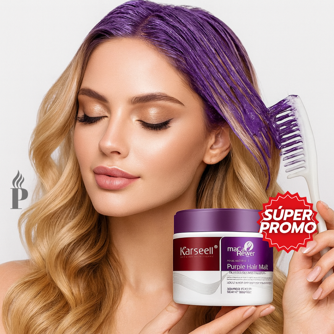 Karseell™: Mascarilla Morada que Matiza y Suaviza el Cabello Decolorado