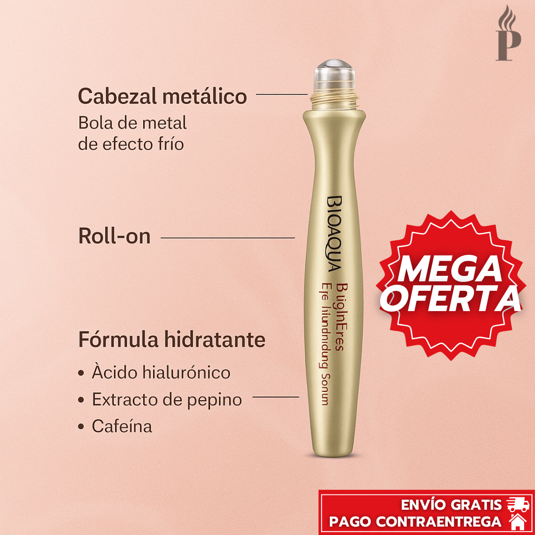 Oferta Especial 2x1: BrightEye™ - Contorno Roll-On Especializado Para Hidratar, Desinflamar e Iluminar