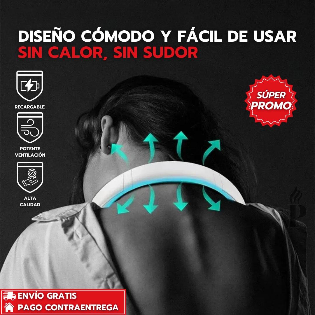 Flex-Air Pro™: Ventilador Portátil Recargable Multi-Usos