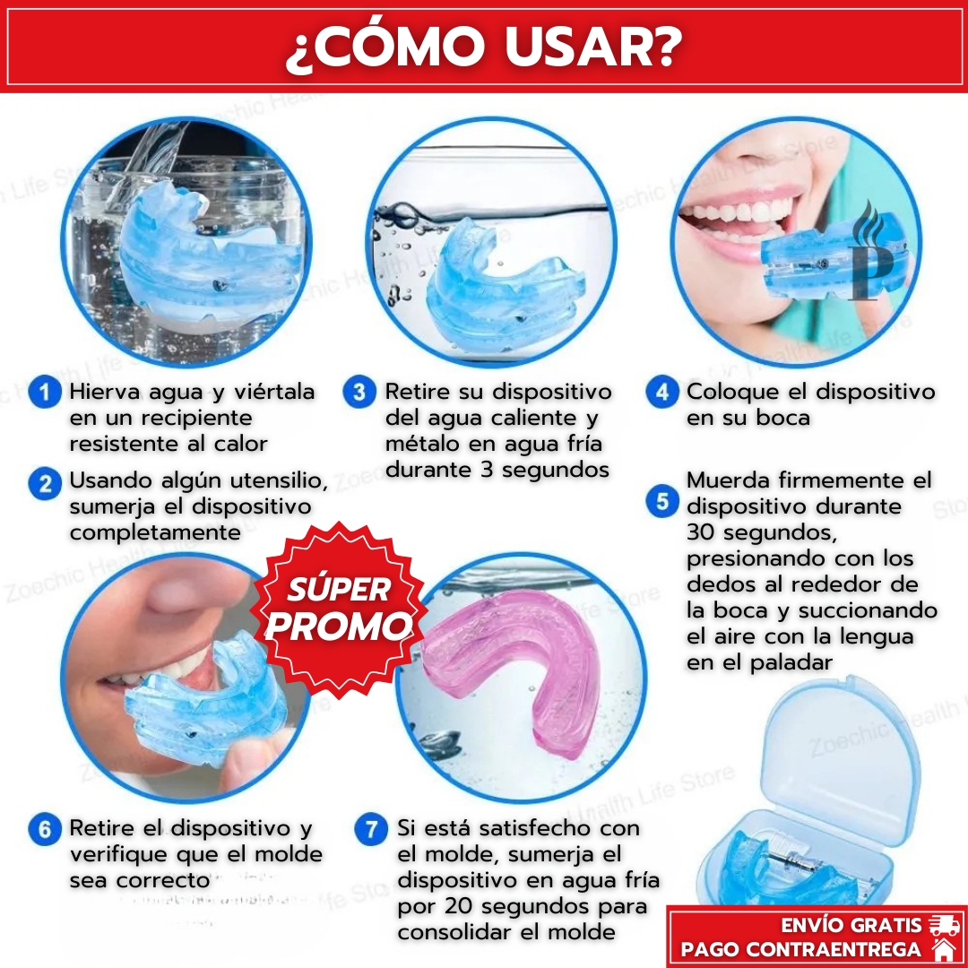 Neuro-Sleep™: Dispositivo Antironquidos Bucal Ajustable