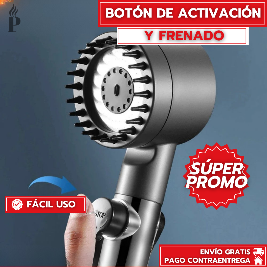 Hidro-Master™: Cabezal de Ducha 3 en 1 Para Una Experiencia de Spa, Piel Suave y Ahorro de Agua