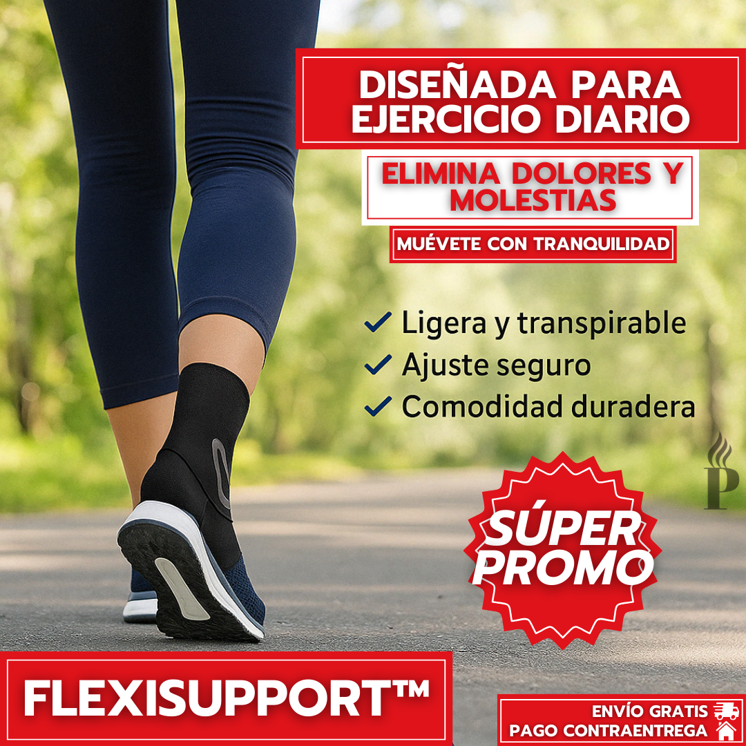 Oferta Especial 2x1: FlexiSupport™ - Tobillera Ortopédica Ajustable - Soporte Deportivo con Tecnología Tryxwrap