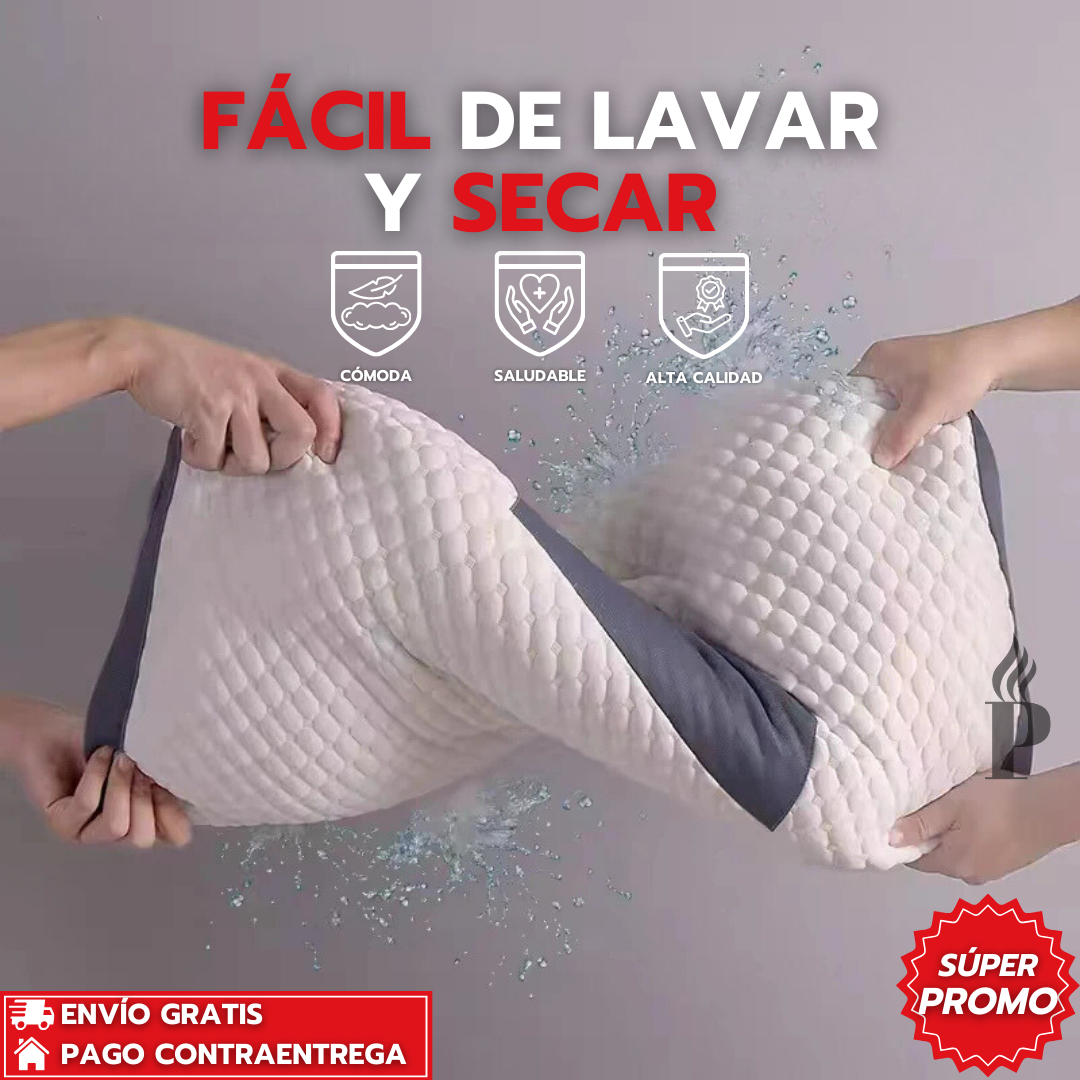 RelaxSoft™: Almohada Ortopédica 3D, Antialérgica y Confortable