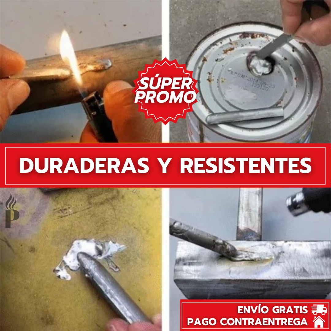 SoldaMax: Pack x6 Varillas de Soldadura Rápida y Resistente Para Usar Sin Equipos Especiales