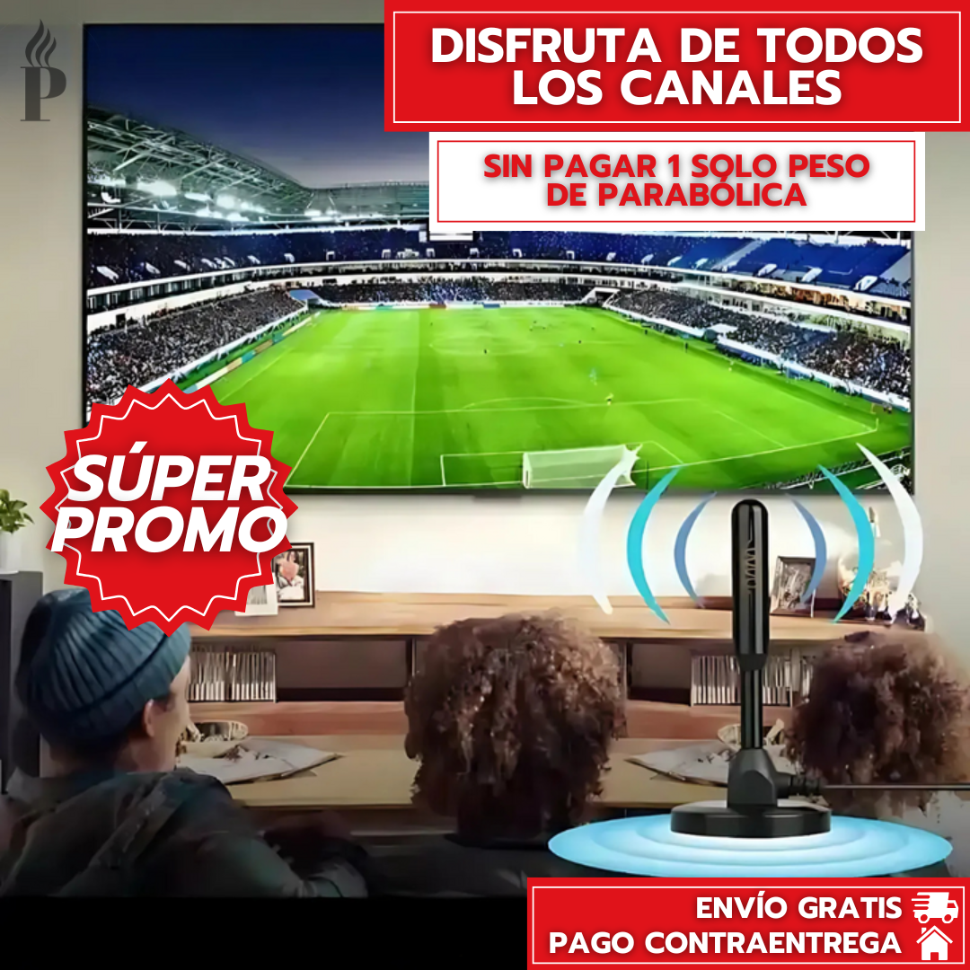 SignalPro™: Antena Digital 360° - TV Gratis en HD con Tecnología de Recepción Avanzada