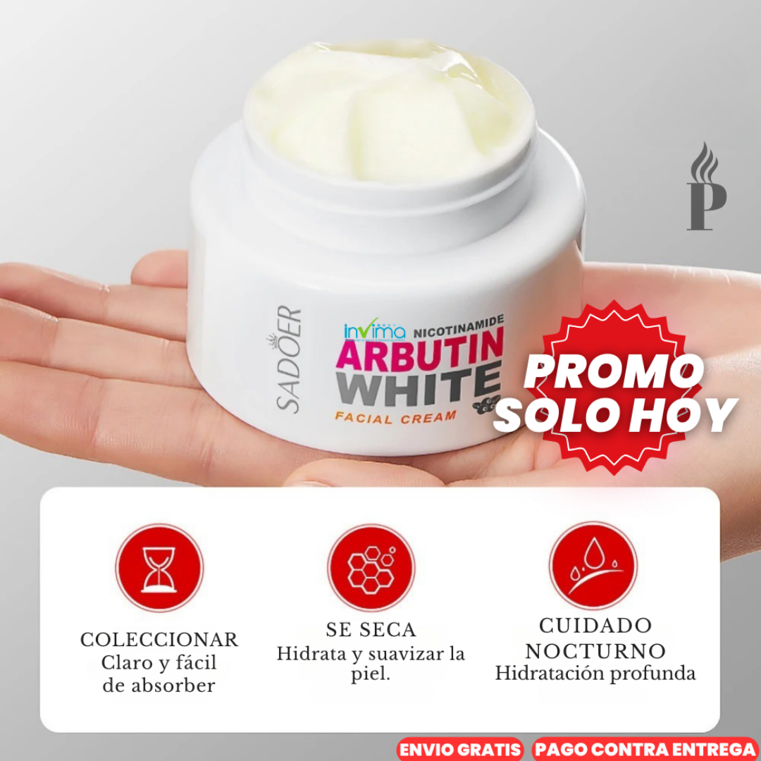 Oferta Especial 2x1: Arbutin White™ - Crema Blanqueadora Instantánea y Permanente Con Nicotinamida y Arbutina