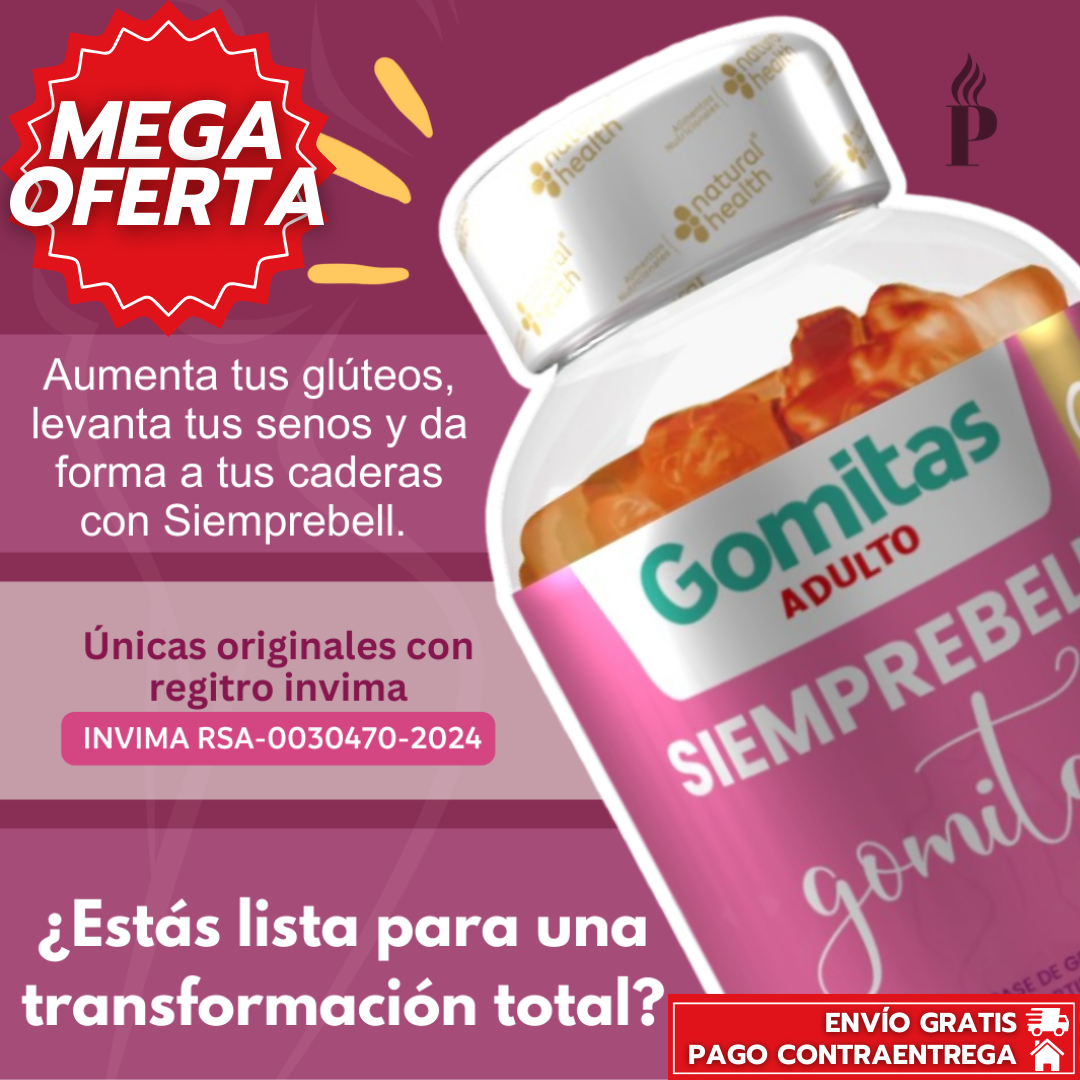 SiempreBell™ Gomitas BBL De Aguaje Especializadas Con INVIMA