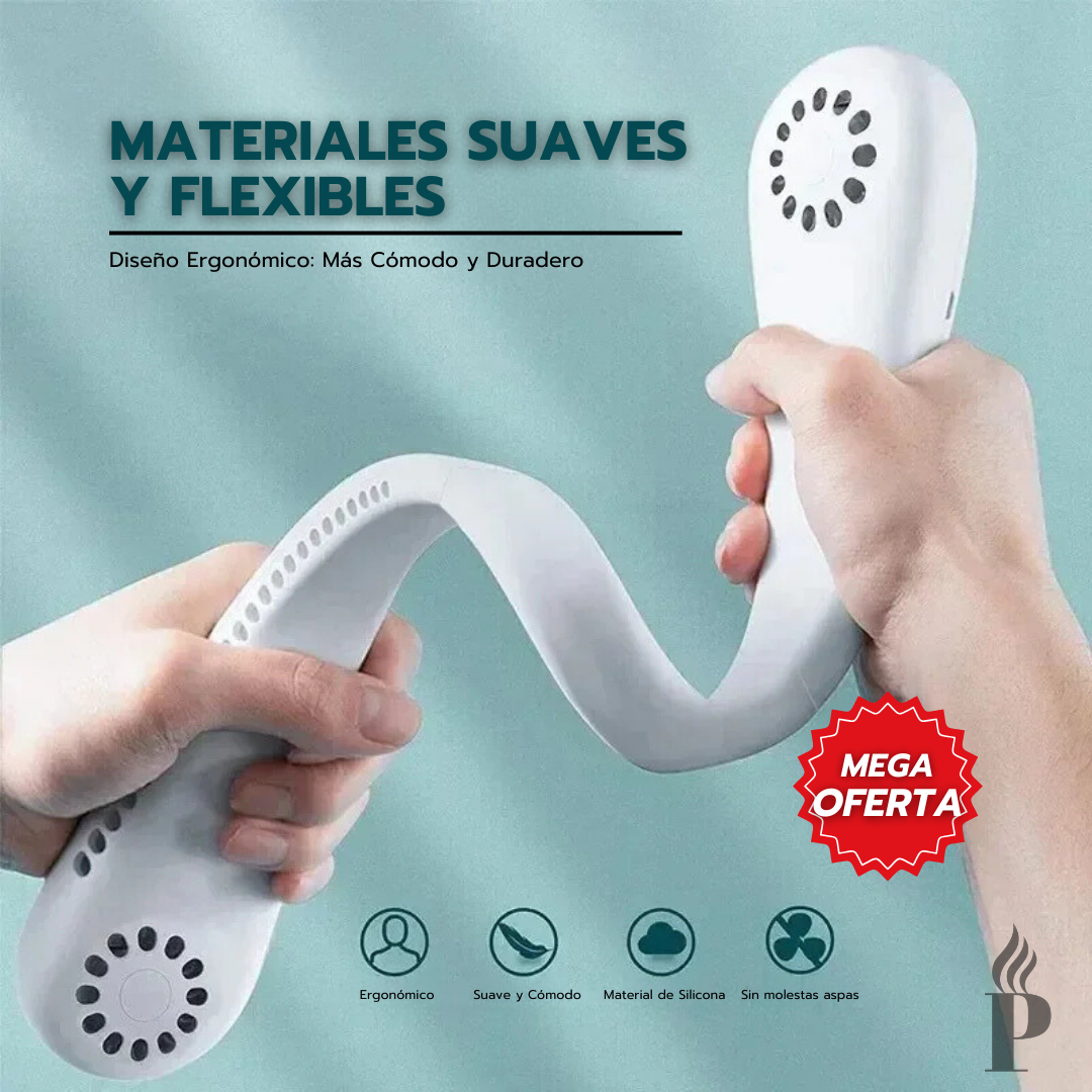 Flex-Air Pro™: Ventilador Portátil Recargable Multi-Usos