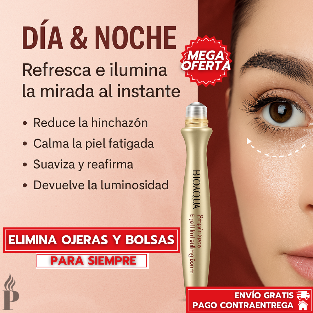 Oferta Especial 2x1: BrightEye™ - Contorno Roll-On Especializado Para Hidratar, Desinflamar e Iluminar