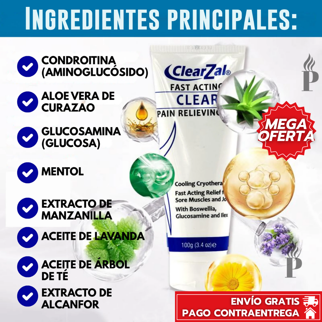 Oferta Especial 2x1: ClearZal™ - Alivio Rápido y Efectivo para Dolores Musculares y Articulares