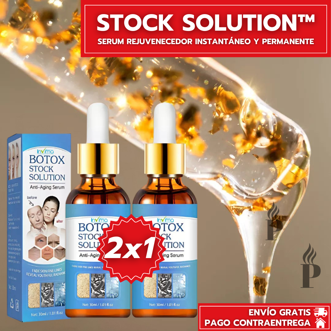 Oferta Especial 2x1: Stock Solution™ - Serum Rejuvenecedor Instantáneo y Permanente
