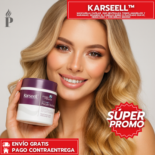 Karseell™: Mascarilla Morada que Matiza y Suaviza el Cabello Decolorado
