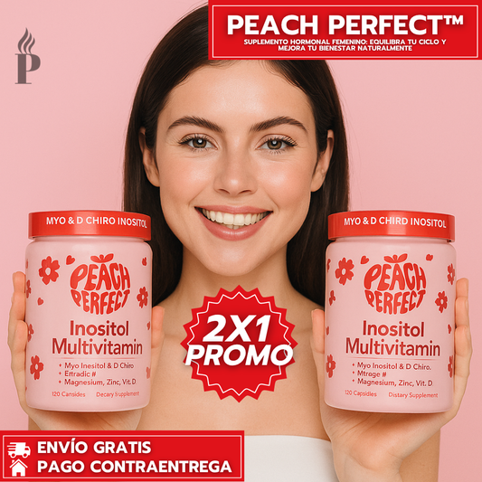 Oferta Especial 2x1: Peach Perfect™ - Suplemento Natural para Equilibrar tu Ciclo y Cuidar tu Salud Femenina