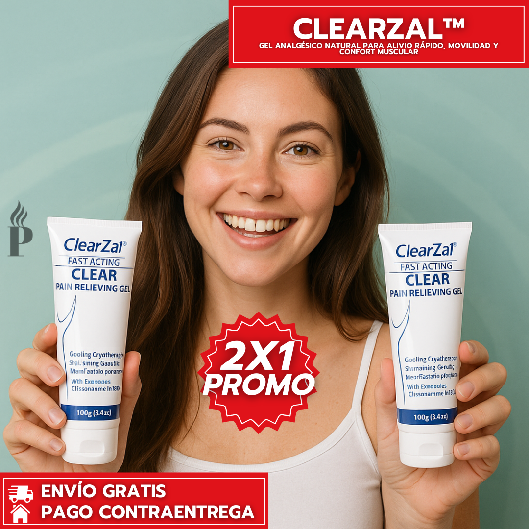 Oferta Especial 2x1: ClearZal™ - Alivio Rápido y Efectivo para Dolores Musculares y Articulares