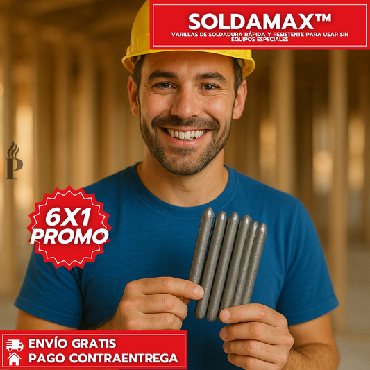 SoldaMax: Pack x6 Varillas de Soldadura Rápida y Resistente Para Usar Sin Equipos Especiales