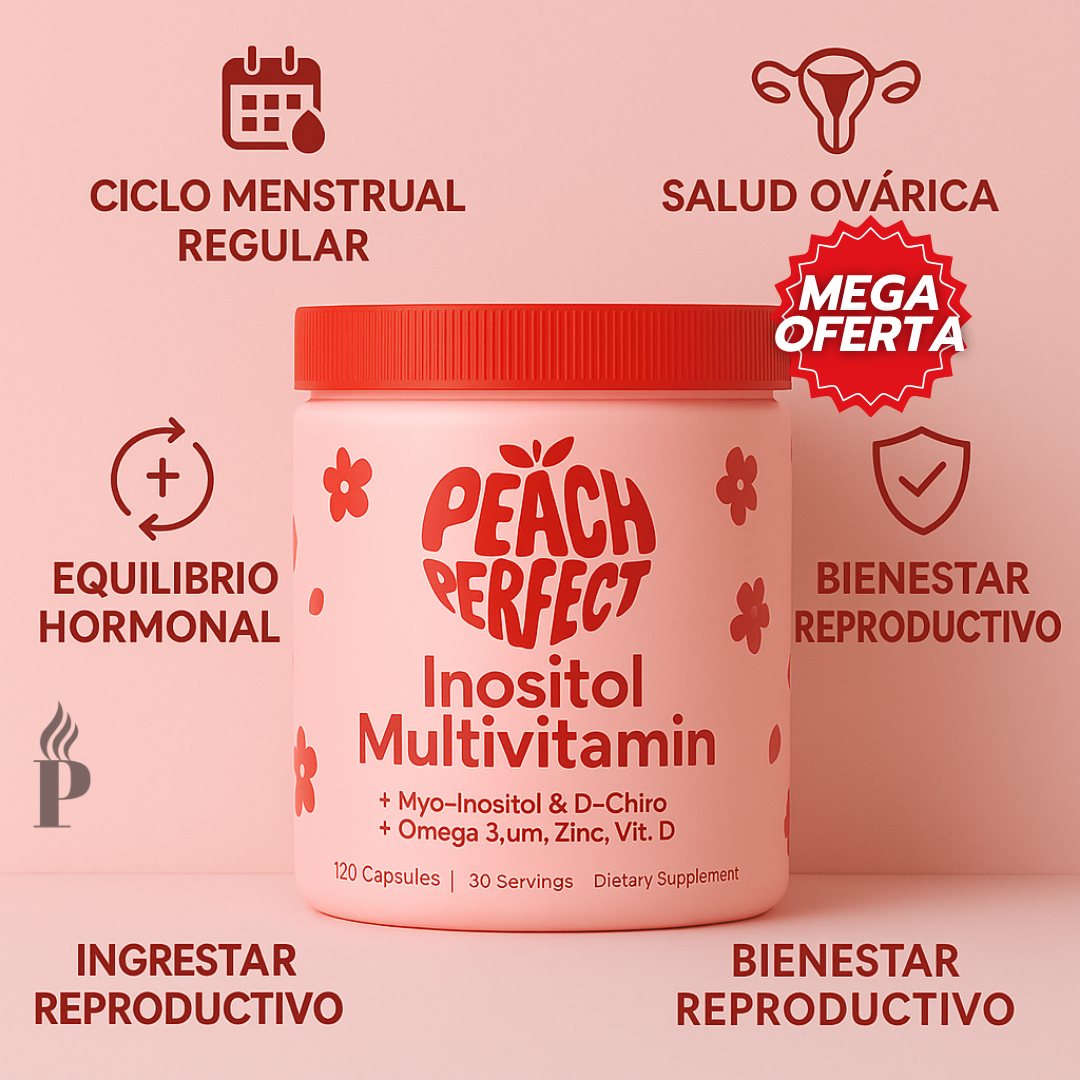 Oferta Especial 2x1: Peach Perfect™ - Suplemento Natural para Equilibrar tu Ciclo y Cuidar tu Salud Femenina