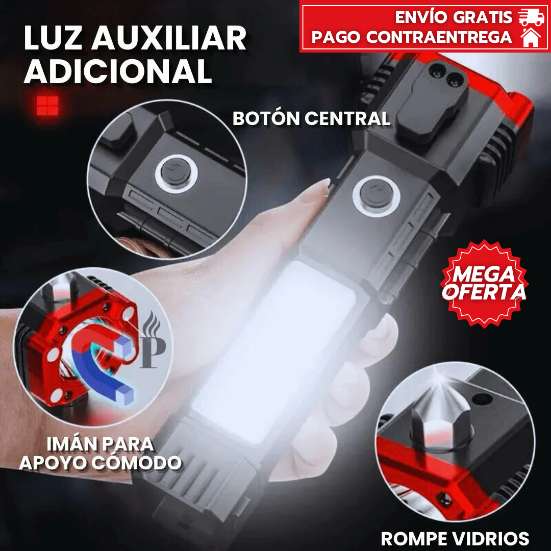 FlashGuard Pro™: Linterna Ultra Potente con Alcance de 1.000 Metros y Tecnología Militar