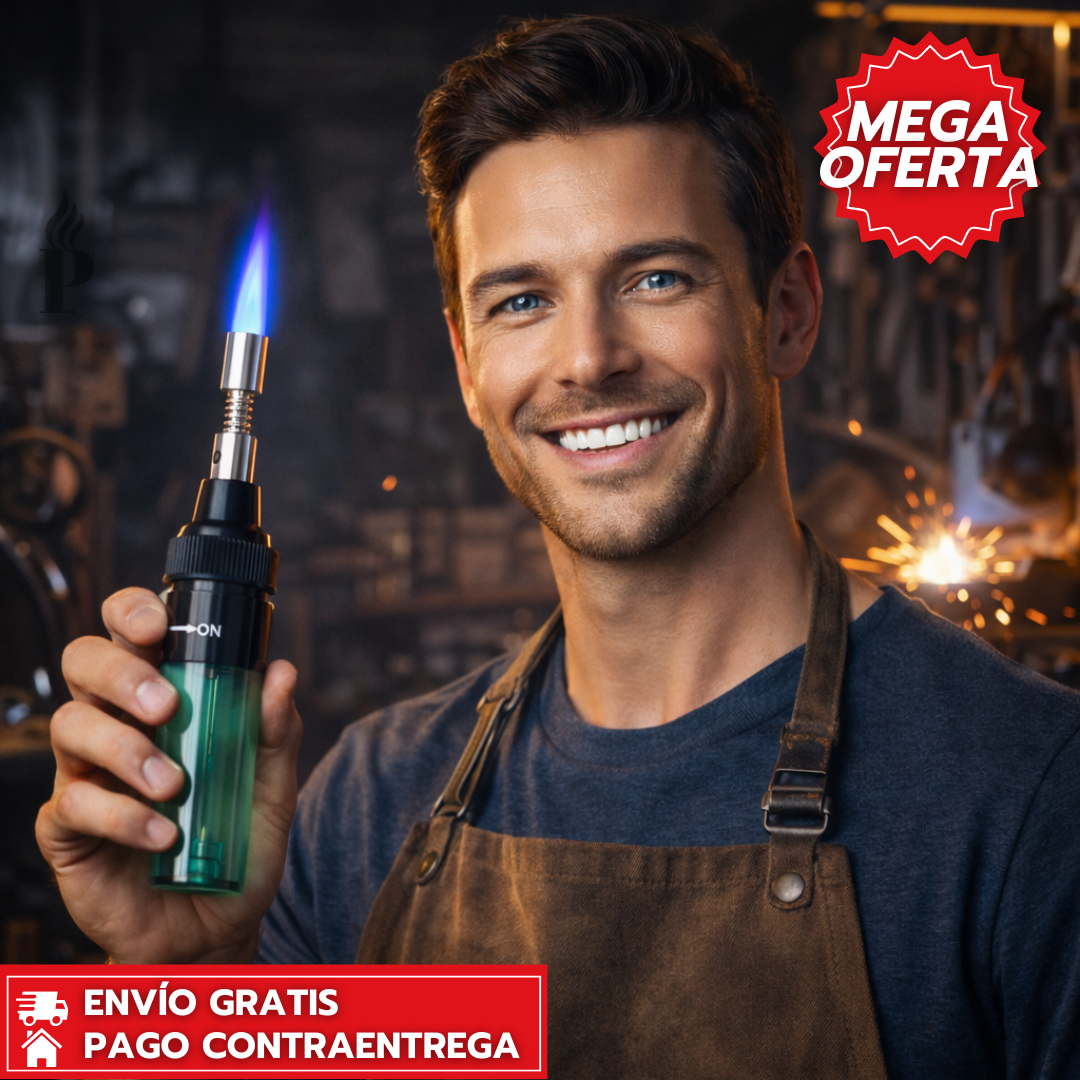 FlameFix™: Soldador a Gas Tipo Bolígrafo Para Reparaciones Rápidas y Precisas.