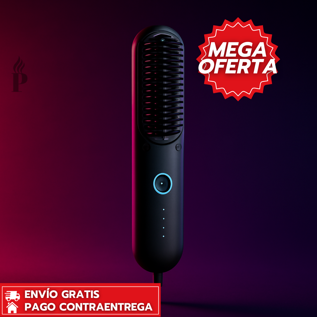 TYMO™ Pro: Cepillo Alisador Inalámbrico con Carga Rápida y Peinado sin Frizz al Instante.