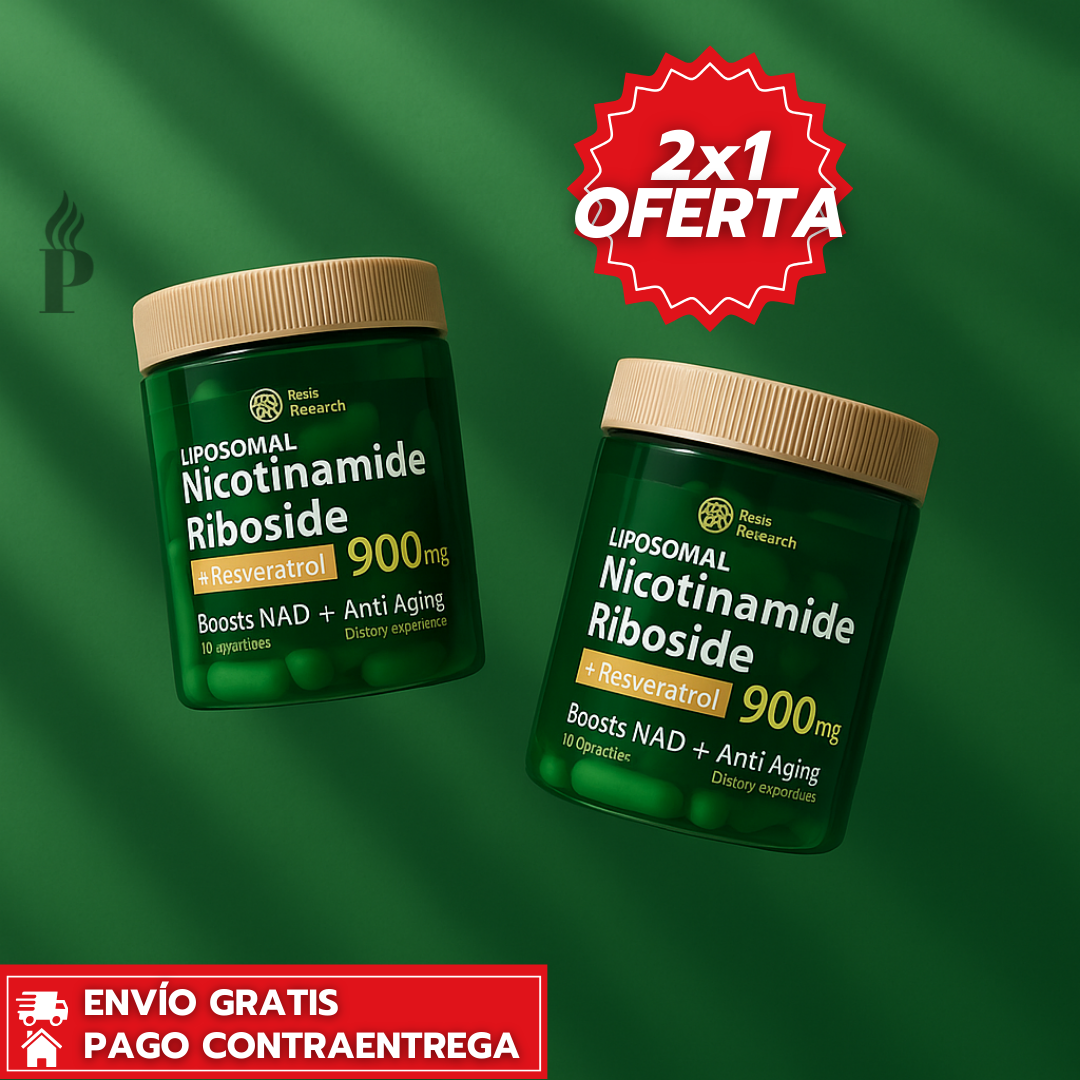 Oferta Especial 2x1: Nicotinamide Riboside™ - Cápsulas con NAD+ para Energía Celular + Longevidad Activa