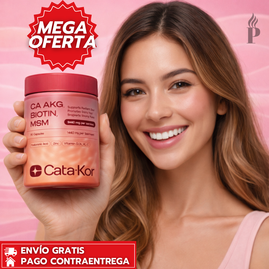 Cata-Kor™: Complejo en Cápsulas para Apoyar Piel Firme, Cabello Brillante y Uñas Fuertes