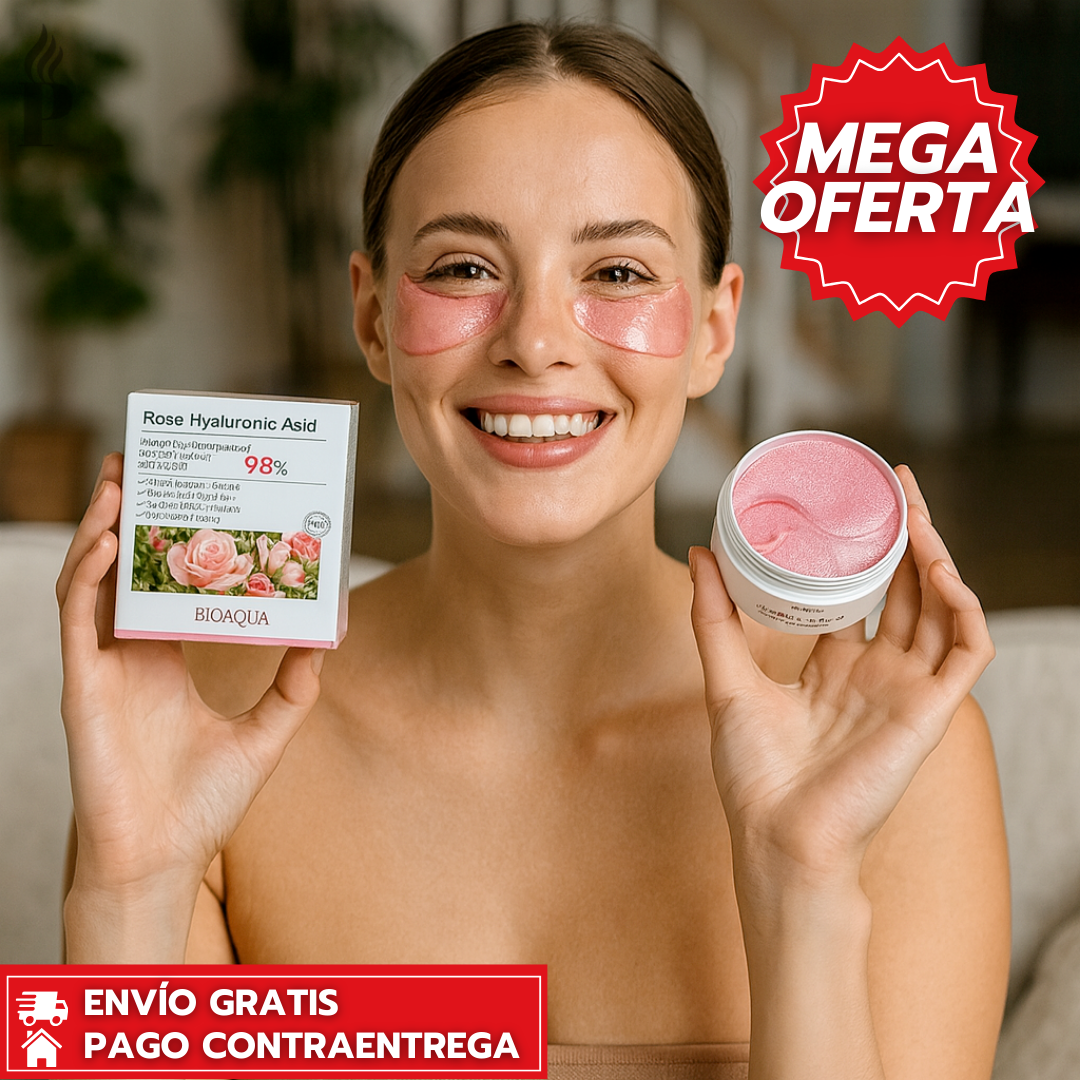 Oferta Especial 2x1: Bioaqua Rose-Hyal™: Parches de Hidrogel que Revitalizan el Contorno de Ojos