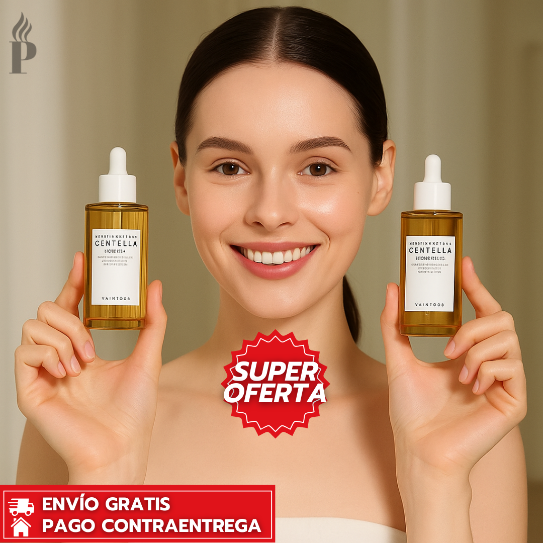 Oferta Especial 2x1: Centella™: Sérum Facial Centella Asiática que Calma e Hidrata