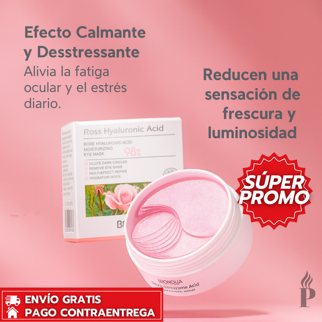 Oferta Especial 2x1: Bioaqua Rose-Hyal™: Parches de Hidrogel que Revitalizan el Contorno de Ojos