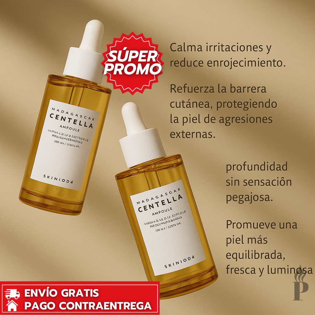 Oferta Especial 2x1: Centella™: Sérum Facial Centella Asiática que Calma e Hidrata