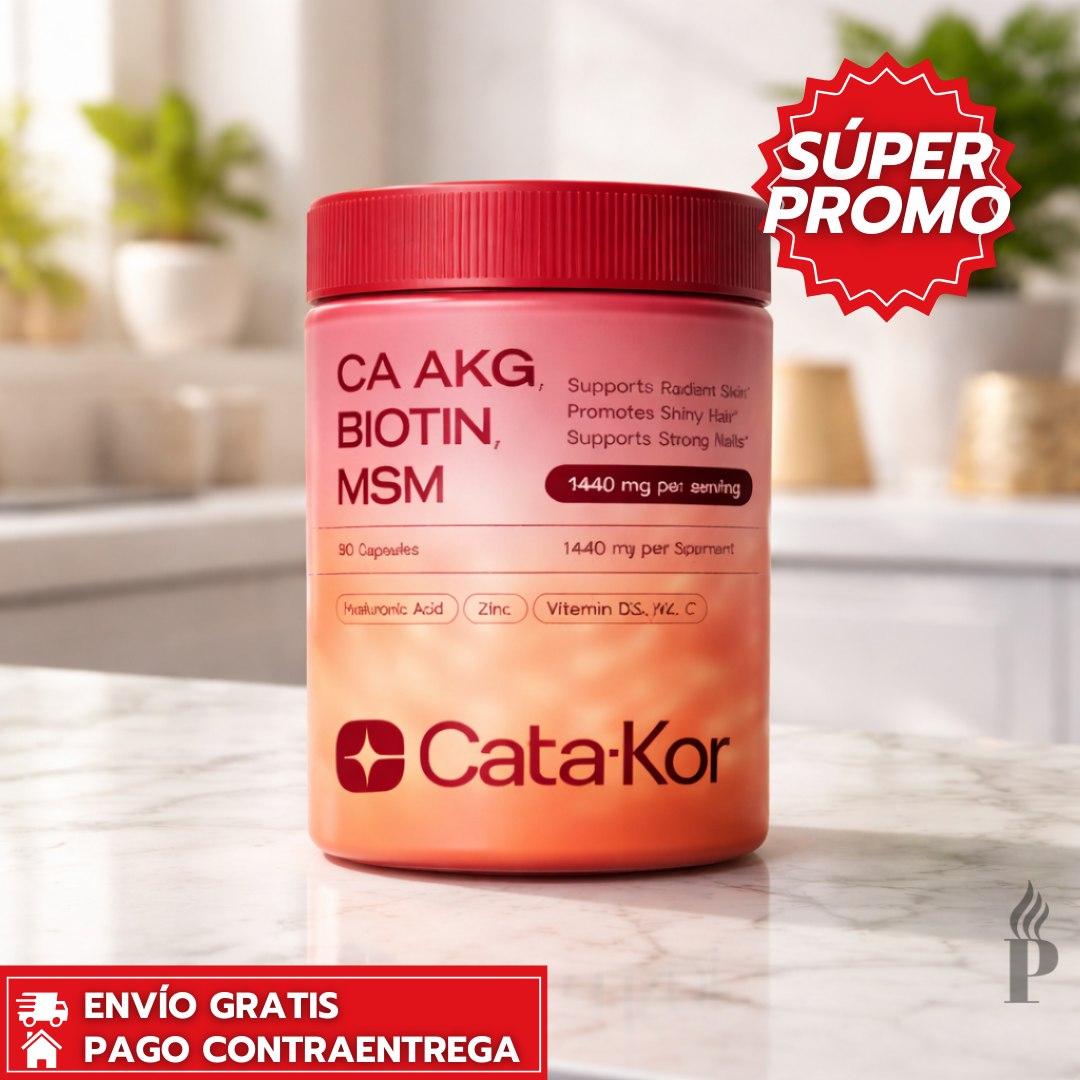 Cata-Kor™: Complejo en Cápsulas para Apoyar Piel Firme, Cabello Brillante y Uñas Fuertes