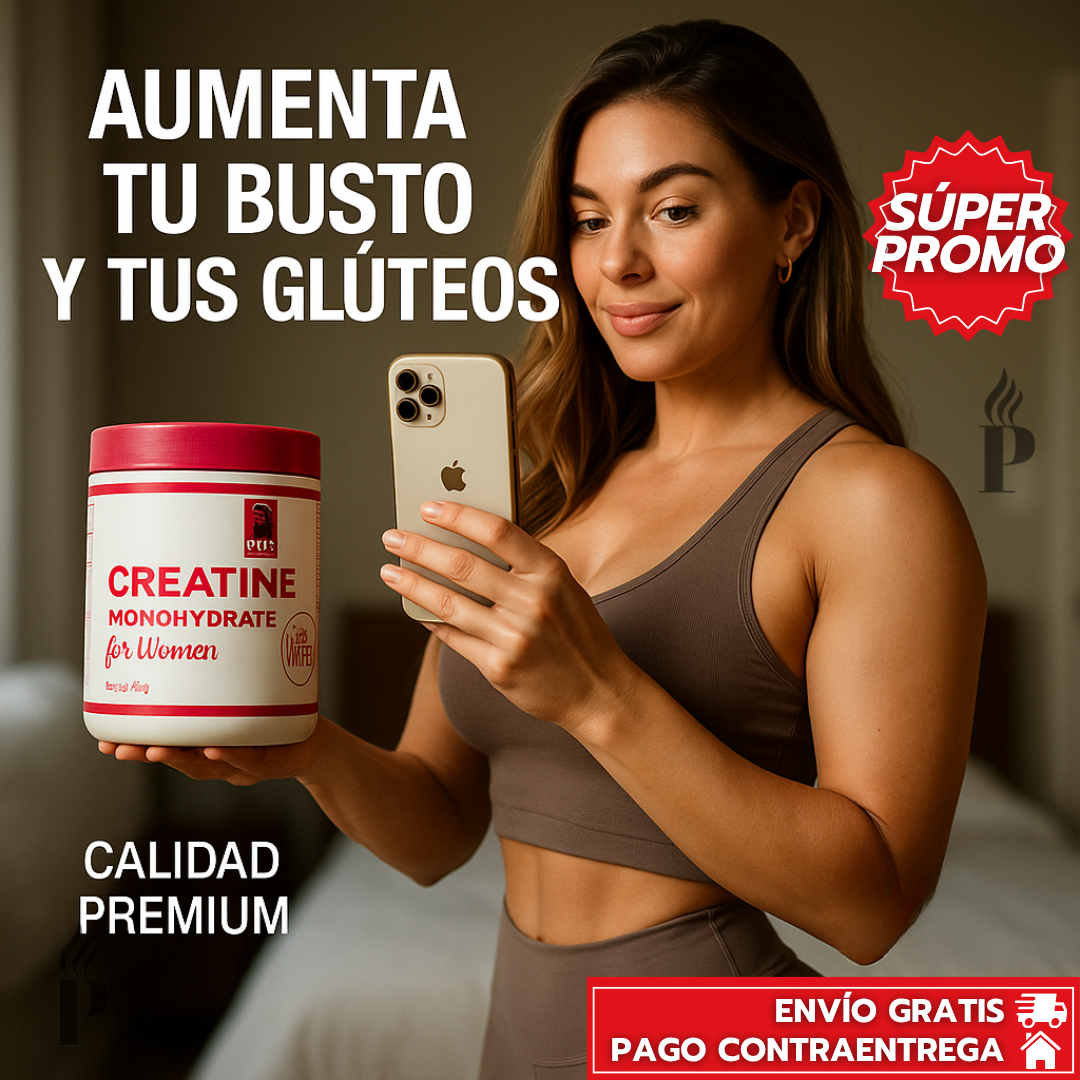 Old School Creatina - Fórmula Especial BBL para Aumentar Glúteos y Busto