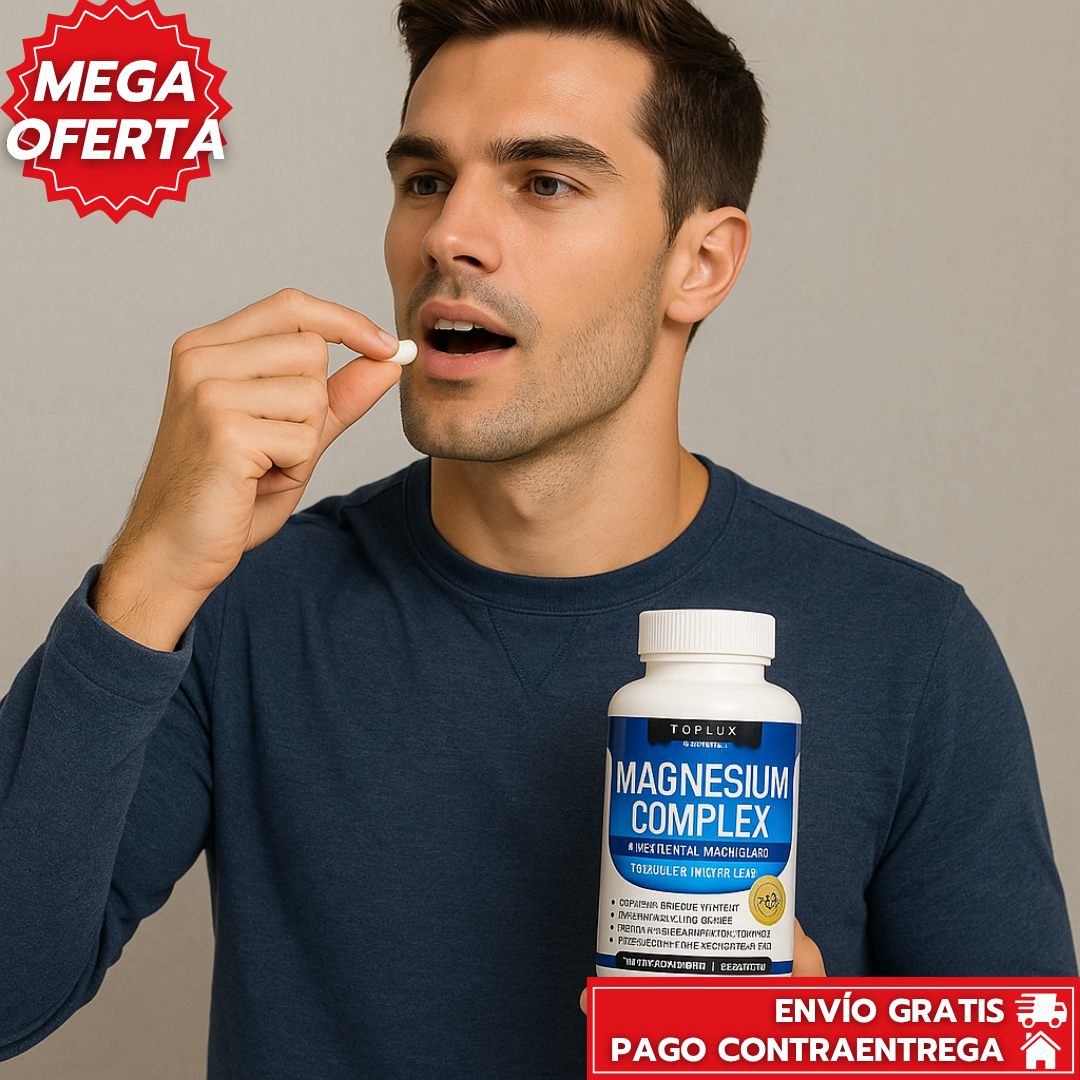 Oferta Especial 2x1: Toplux Magnesium™ - Suplemento de Magnesio Avanzado para Absorción Óptima y Bienestar Total