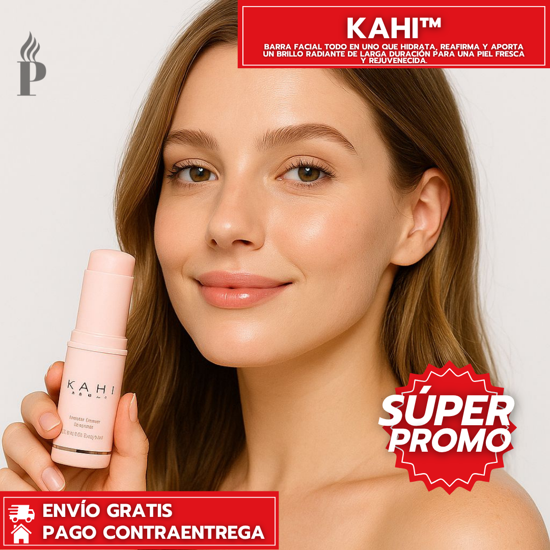 Kahi™: Barra Facial Hidratante y Rejuvenecedora Con Efecto Luminoso Instantáneo.