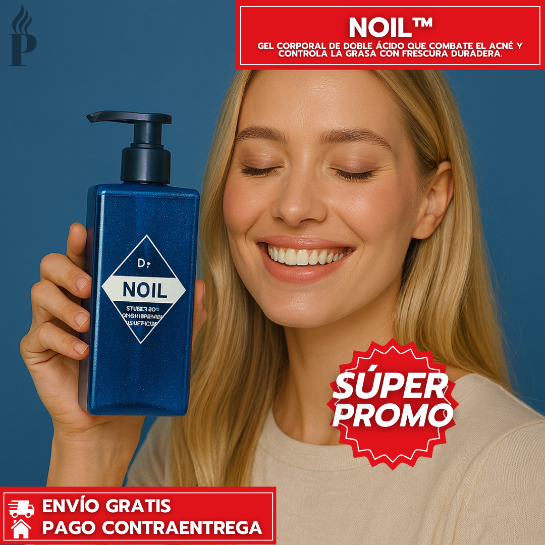 NOIL™ Aquablue Body Wash: Gel Corporal que Combate el Acné y Controla la Grasa.