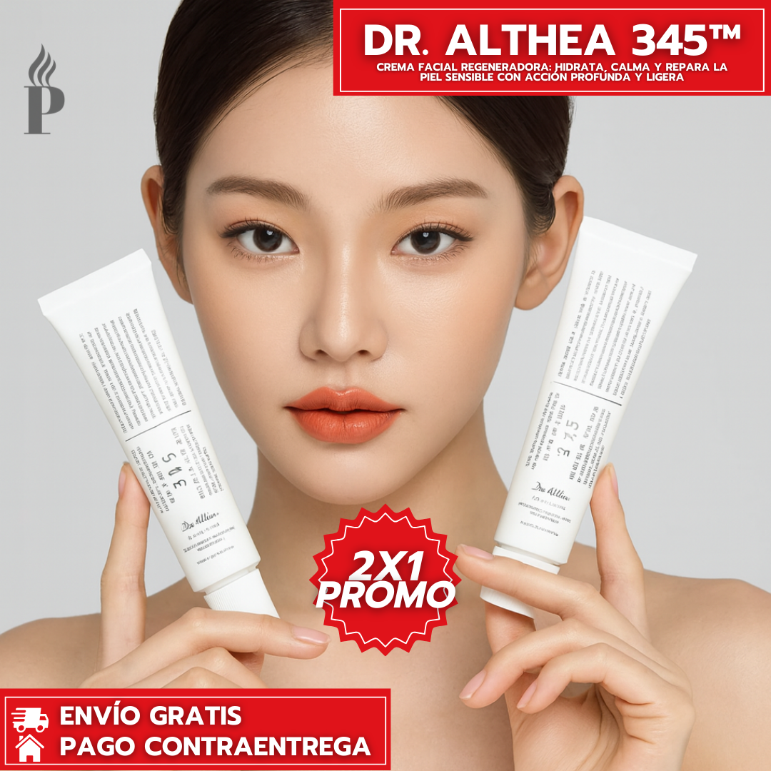 Oferta Especial 2x1: Dr. Althea 345™ - Crema Facial Regeneradora que Hidrata, Calma y Repara